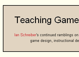 teaching game design