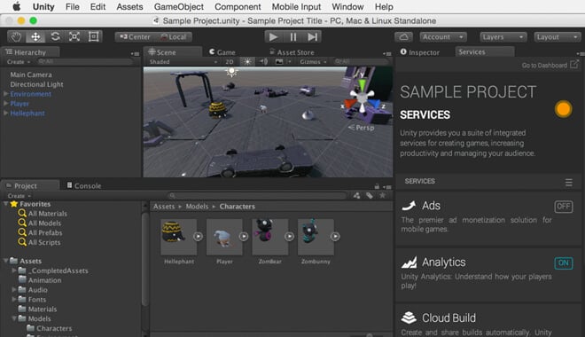 Unity Game Development Software