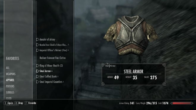 Skyrim UI