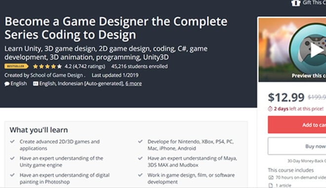 Udemy - Become a video game designer