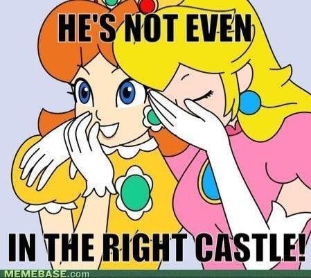 funny mario and peach memes