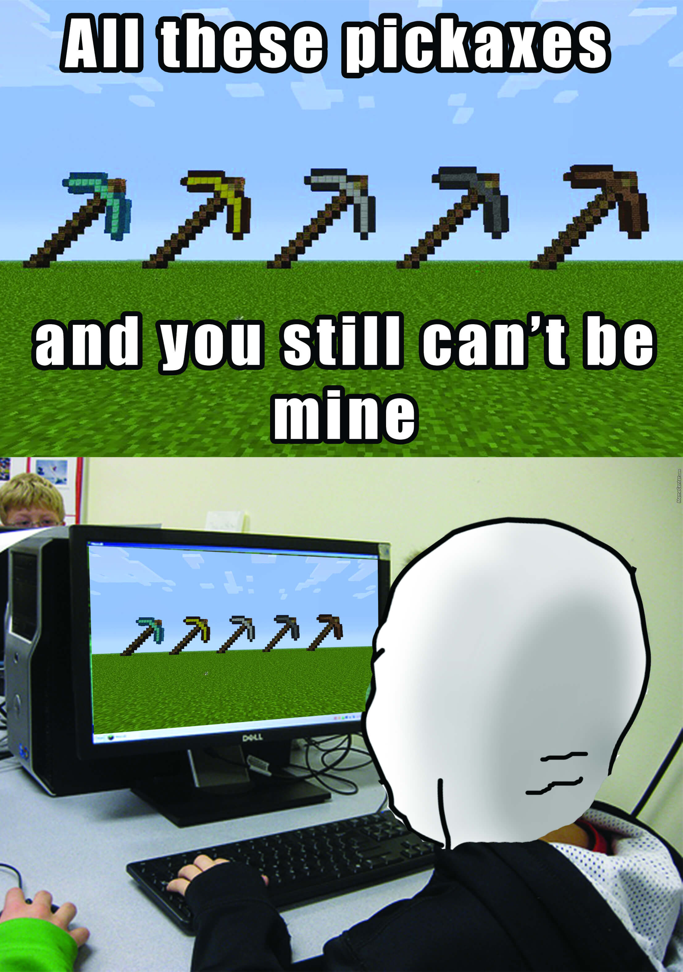 no way he got THAT item lol #minecraft #minecraftmemes #funny #troll #, Cheap Pickle