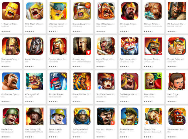 yelling warrior game icons