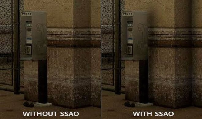 before and after ssao