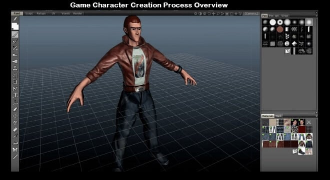 creating a video game character
