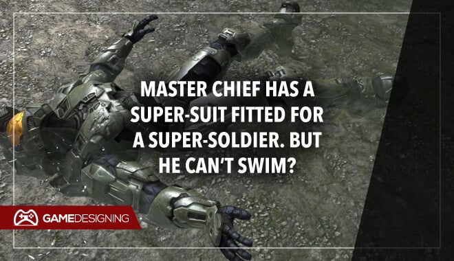 Master Chief can't swim