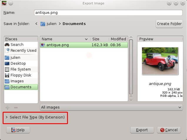 Gimp - File Size Reduction