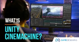 Developer making games in Unity's Cinemachine