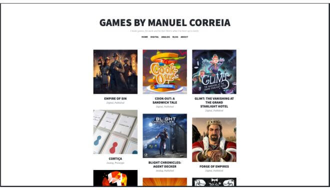 gamesbymanuel portfolio website