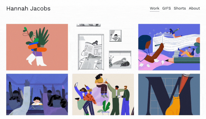 14 of the Best Animated GIF Portfolio Examples in 2023