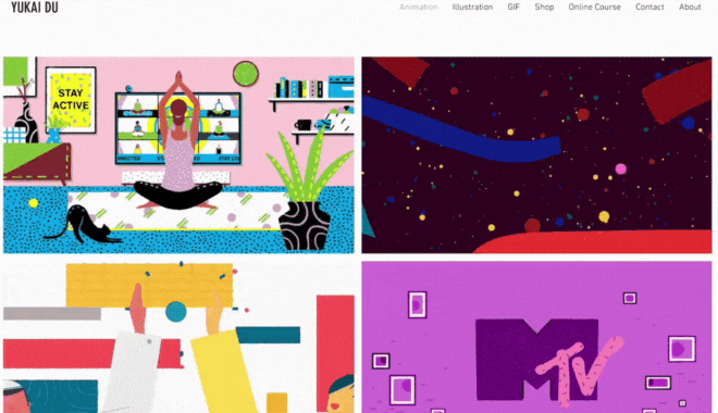 14 of the Best Animated GIF Portfolio Examples in 2023