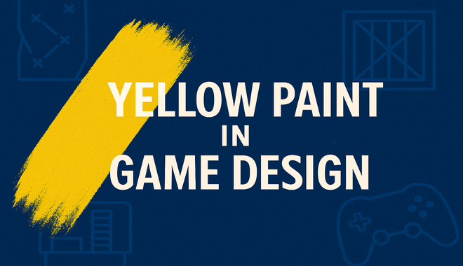 Yellow paint design